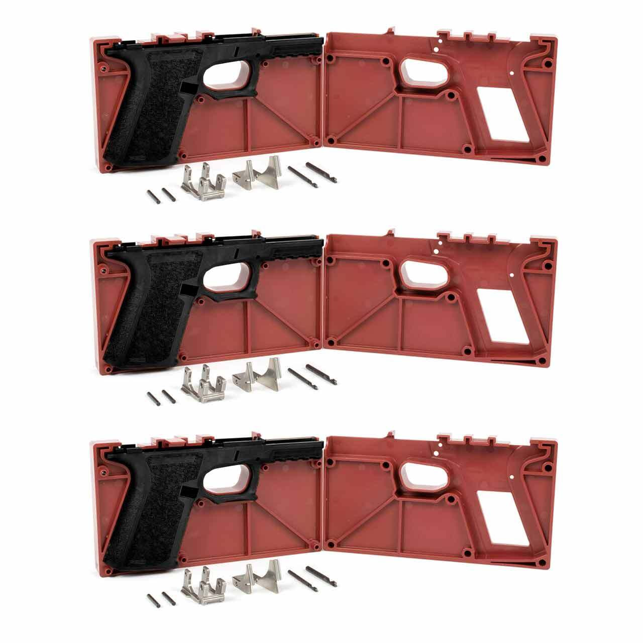 Polymer80 PF940Cv1™ 80% Compact Frame and Jig Kit (Glock® 19/23 Compatible) – 3-Pack
