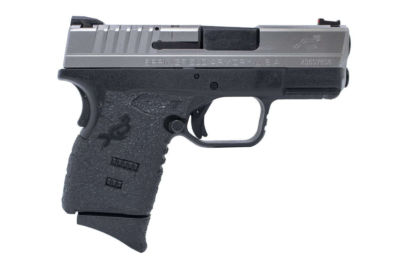 Springfield XDS 3.3 45 ACP Stainless Pistol with Stippling on Grip (Manufacturer Sample)