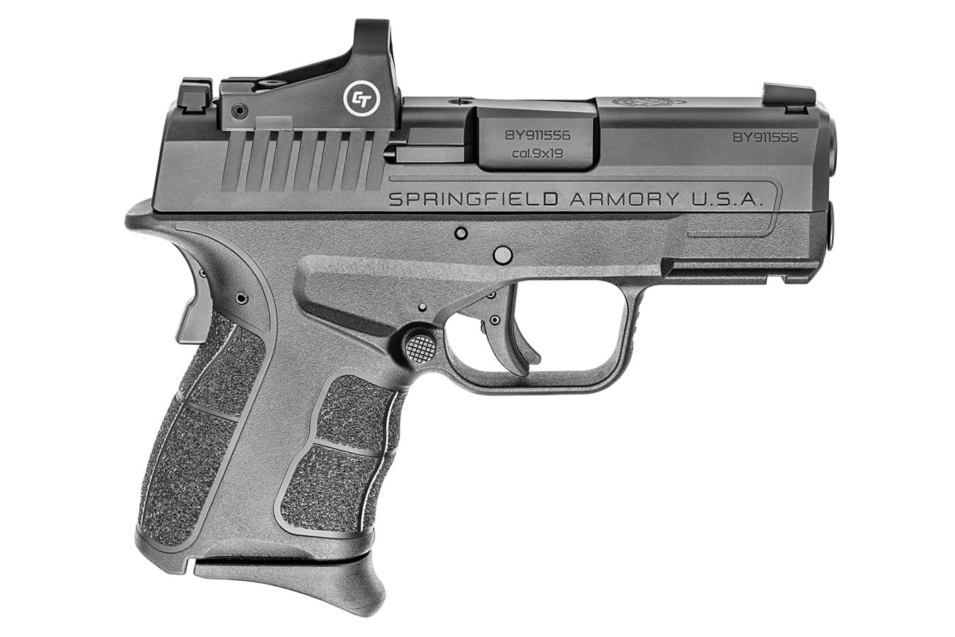 Springfield XDS Mod.2 OSP 3.3 9mm Black Single Stack Pistol w/ Crimson Trace CTS-1500 Red Dot